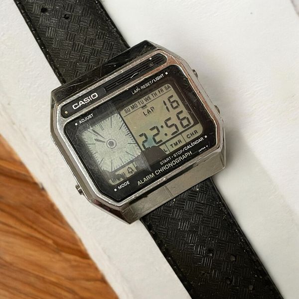 Rare Vintage Casio AX210 Mod 118 LCD Melody Alarm Wrist Watch ...