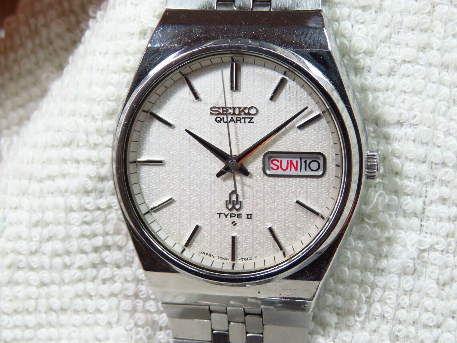 【稼働品】SEIKO TYPE II 7546-7000 Quartz 腕時計 Seiko Type II 7546-7000 – Studio Tokei