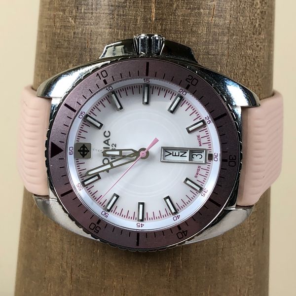 Zodiac Speed Dragon Women ZO5513 Diver Pink Silicone Band Quartz