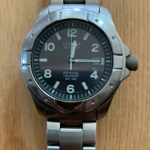 Citizen Eco Drive Perpetual Calendar WR200 Mens Steel Watch | WatchCharts Citizen Eco Drive Perpetual Calendar WR200 Mens Steel Watch | WatchCharts