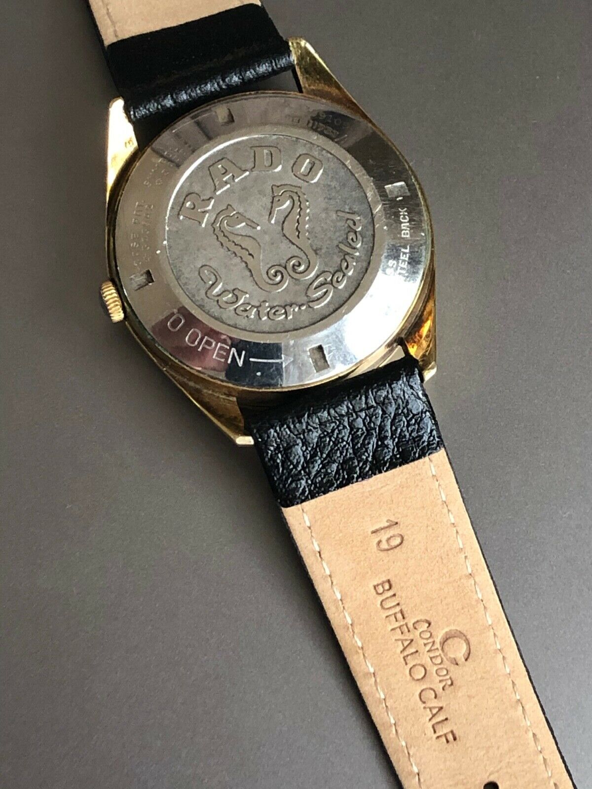 1960s Rado Daymaster 30 Jewel Gold Plated Automatic Watch 