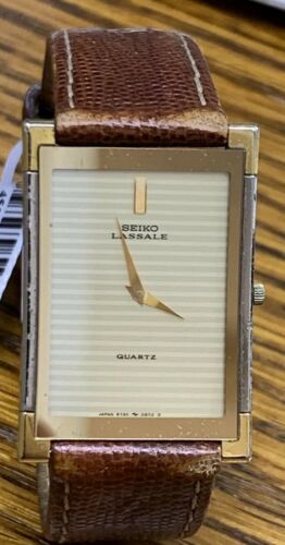 SEIKO Ultra Thin LASSALE MEN S WATCH 1982 New Battery Installed