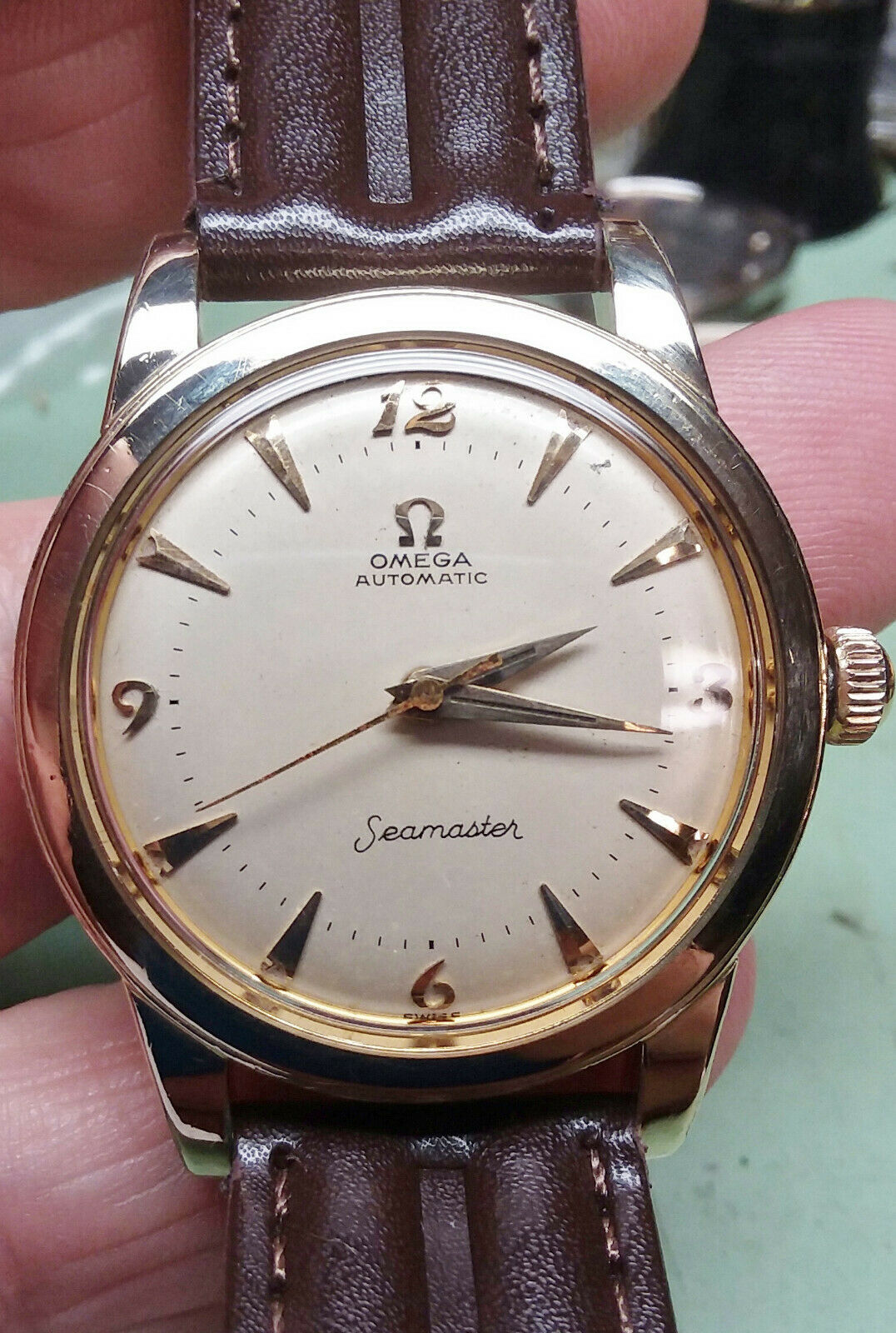 OMEGA SEAMASTER GX 6250 Ca. 1961 JUST SERVICED GOLD FILLED NO