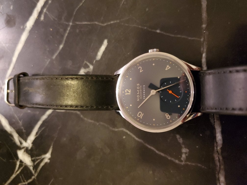 Nomos Glashutte Minimatik ref 1205 Neomatik midnight blue 35.5mm