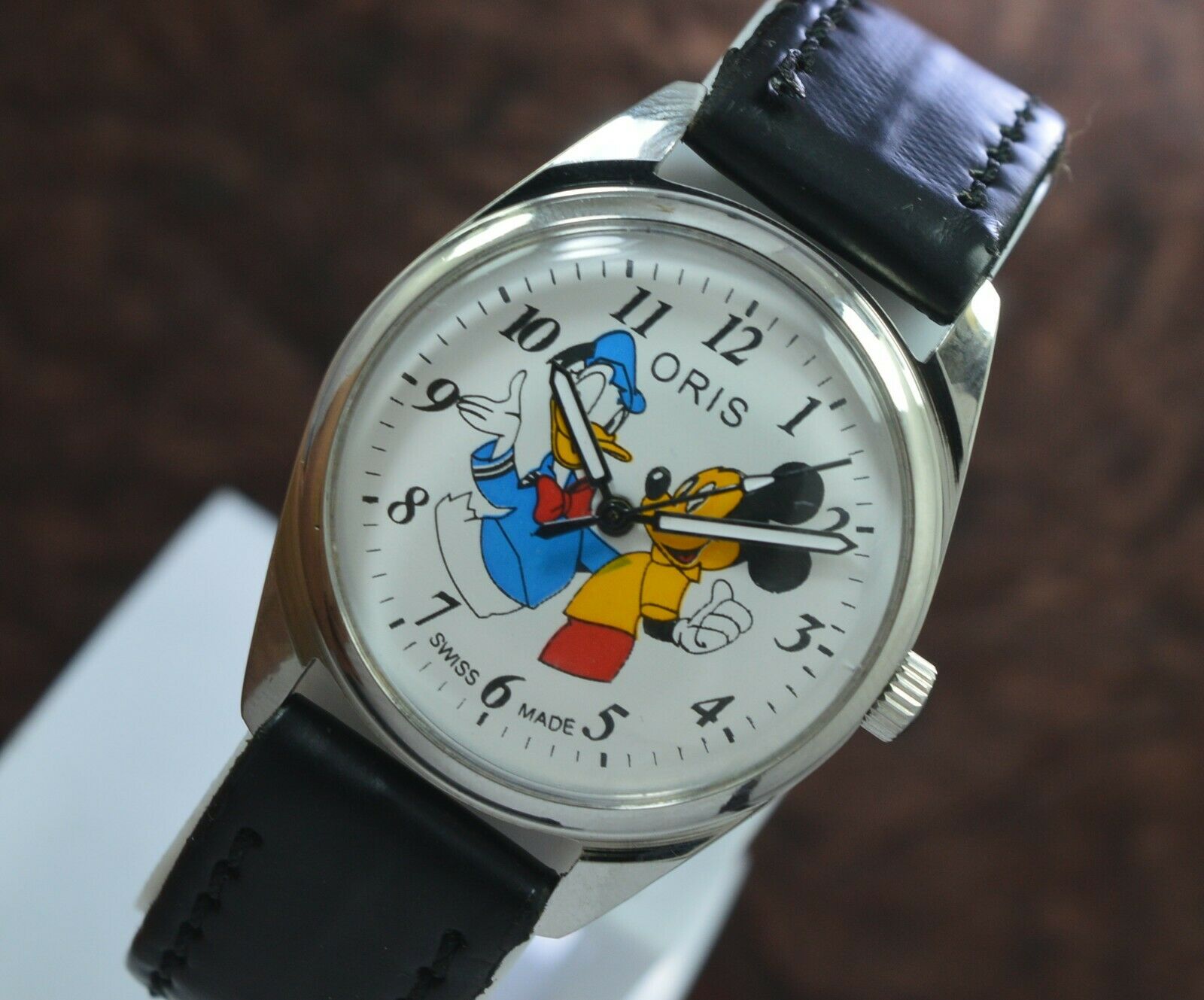 Oris Donald Duck Mickey Mouse Hand Wind ST 96 17 Jewels Men s