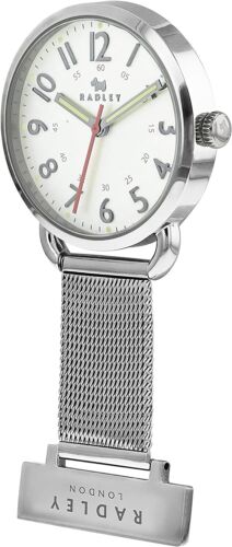 Radley Nurse Fob Watch Silver Tone Arabic Quartz RY5001 RRP 49.99