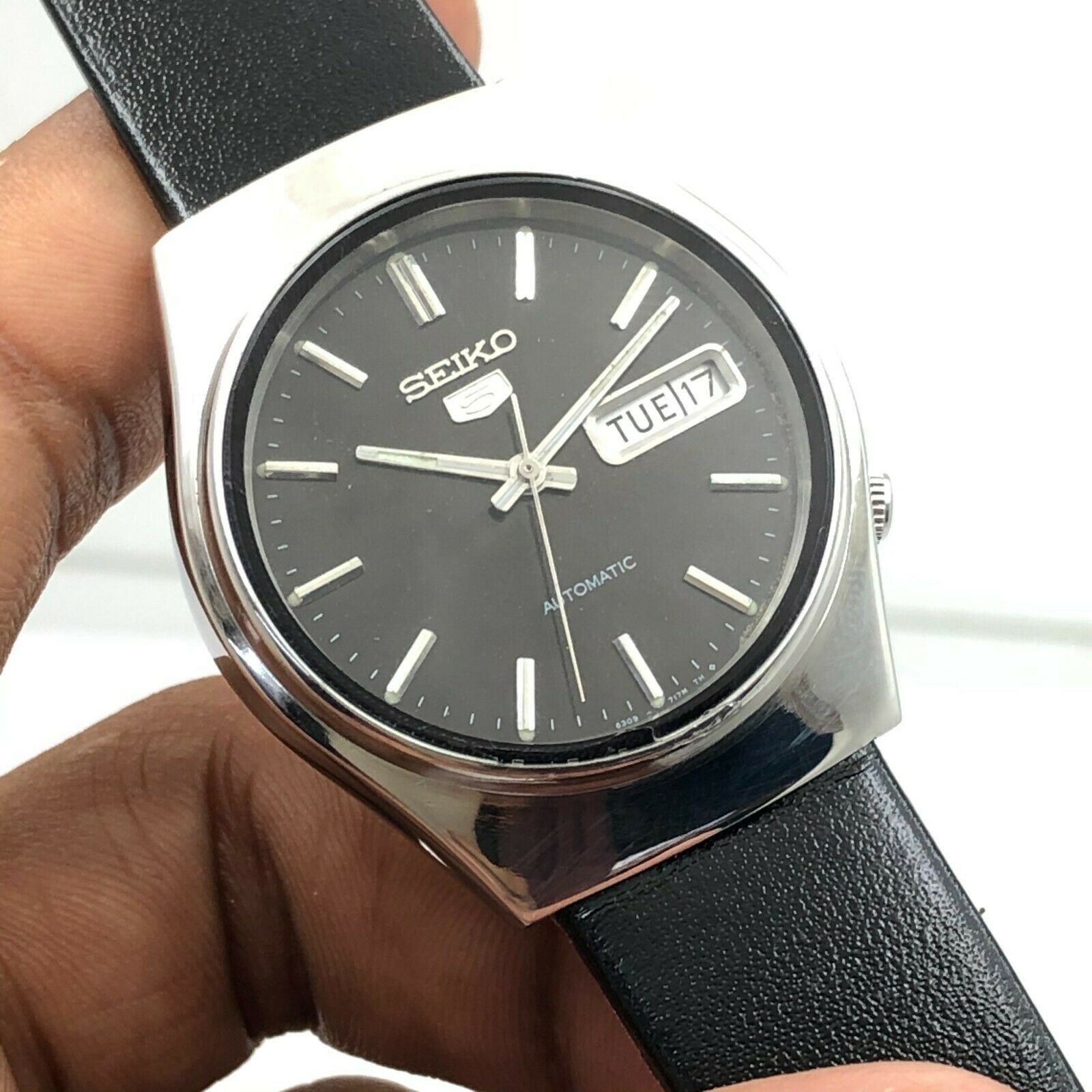 Vintage Men's Seiko 5 6309-7330 D/D 35mm Automatic Japan