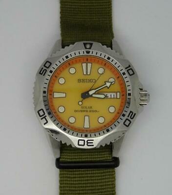 SEIKO SOLAR AIR DAVE'S V158-0AE0　腕時計 Rare Seiko V158-0AE0 Air Diver 200m Day Date ORANGE Dial