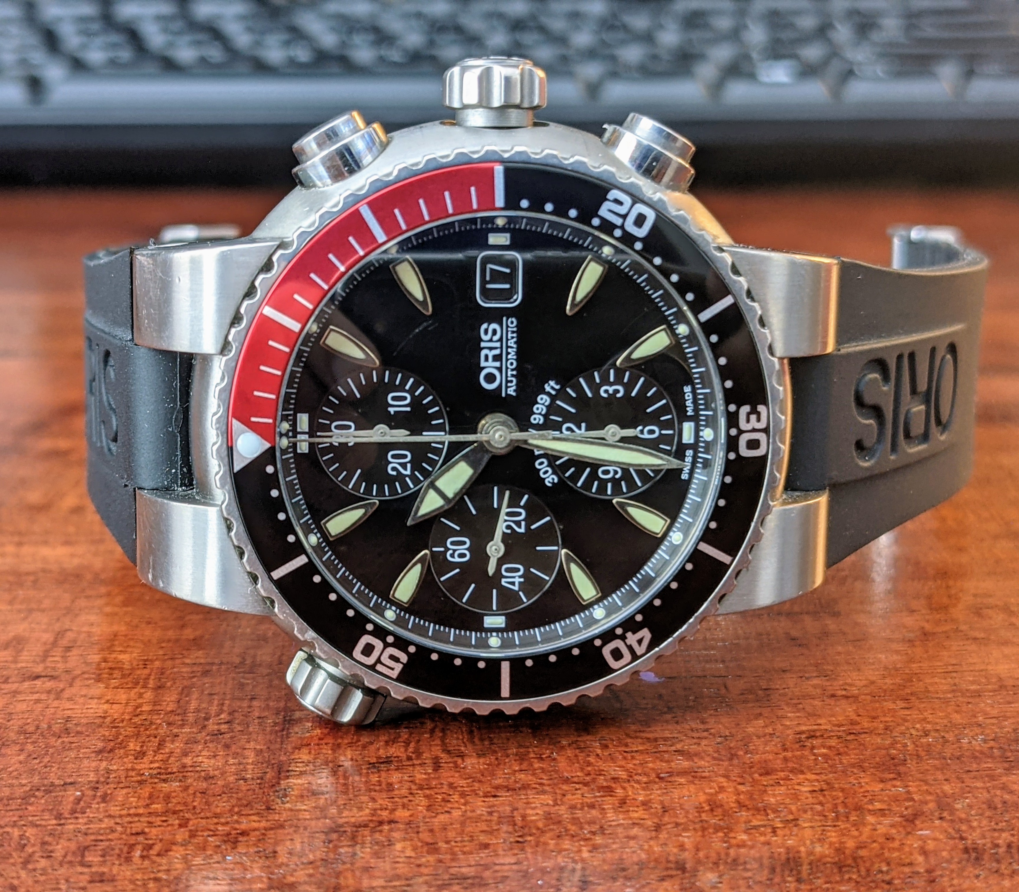 Oris TT1 Titanium Diver Chronograph just serviced 1 200