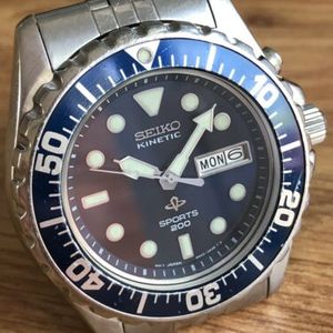 Seiko Kinetic Sports 200 Watch - Rare Blue dial/bezel Model - 5M43-0A40 -  SKJ031 | WatchCharts