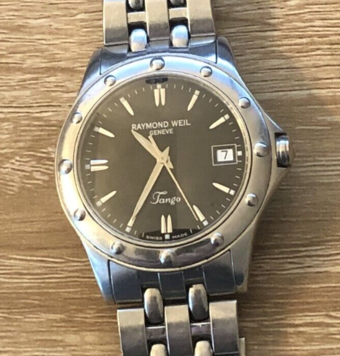Raymond Weil Tango 5590 mens watch. 40mm. New battery