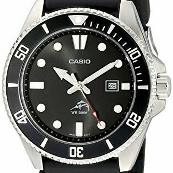 Casio Men's MDV106-1AV 200M Duro Analog Watch, Black One Size ...