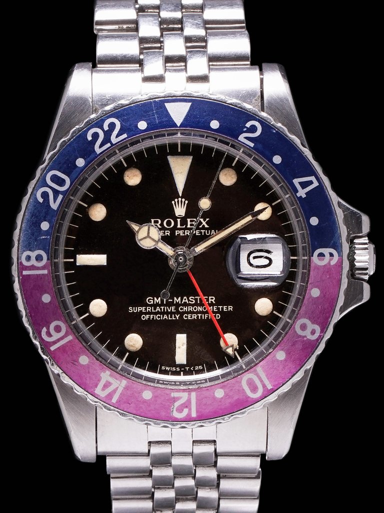 Rolex gmt purple online bezel