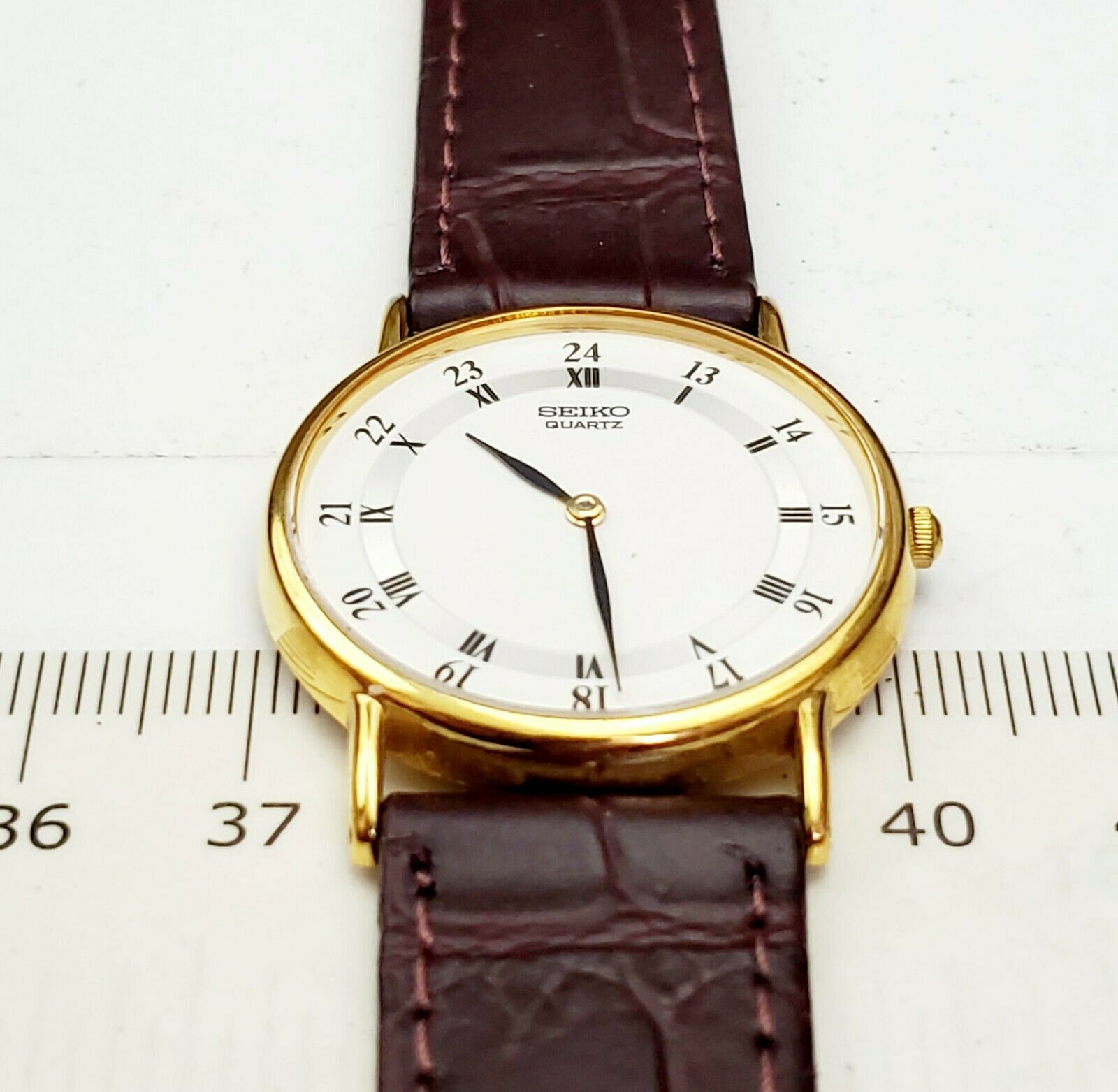 Men's Vintage 1990 Watch SEIKO 5Y30-7000. Midsize