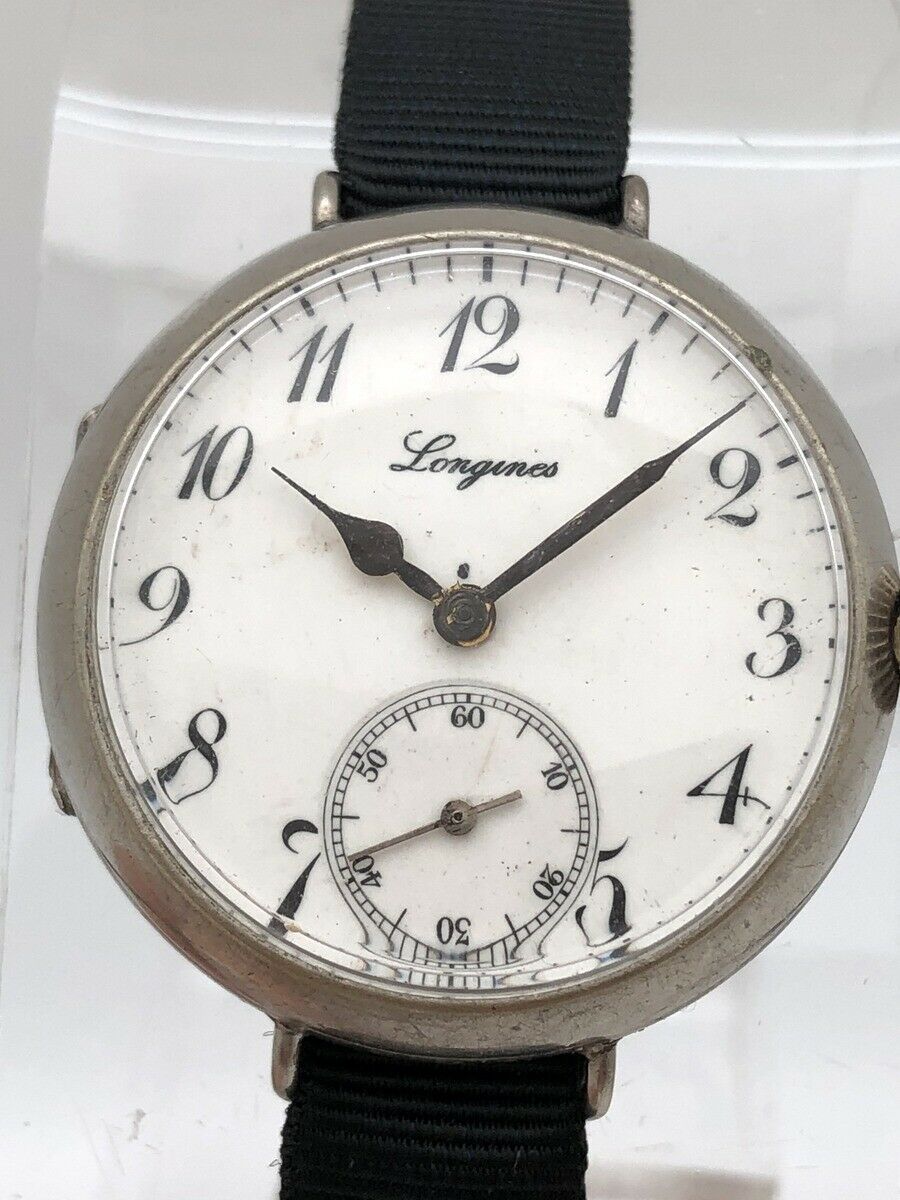 Shreve Co. Longines 1920 s Original Enamel Dial WWI MILITARY