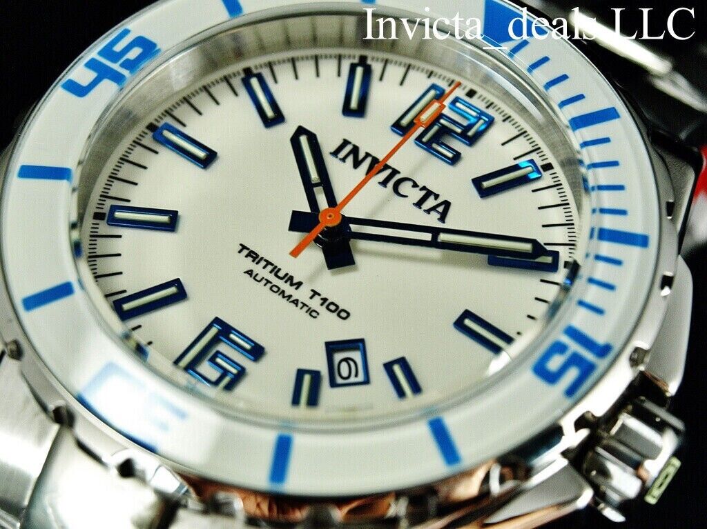 Invicta Men s 50mm PRO DIVER AUTOMATIC NH35A FULL LUME White Tritium Dial Watch WatchCharts Marketplace