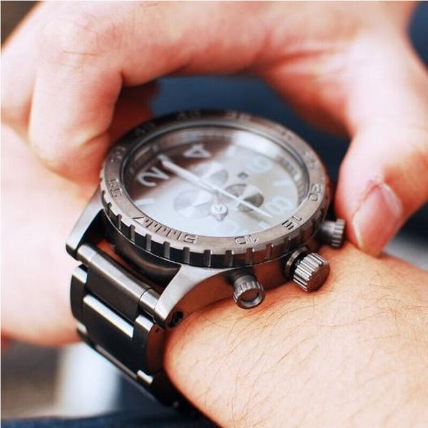 New Nixon A083-2090 All Gunmetal Gray 51-30 CHRONO Men's Watch A0832090 ...