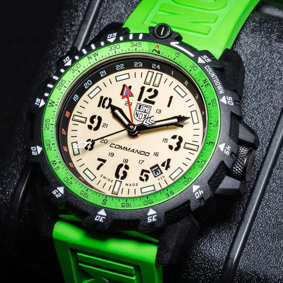 Luminox Commando XL.3337 GMT Raider Military Sapphire Beige Green