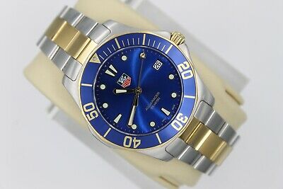 Tag Heuer WAB1120.BB0802 BLUE GOLD Aquaracer Watch Mens MINT