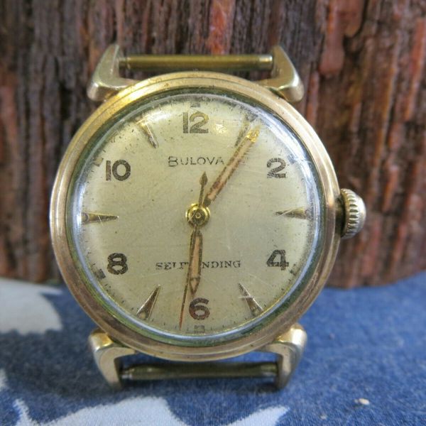 Working 1954 Bulova L4 Clipper Self Winding Watch,,10CSC Movement,17J