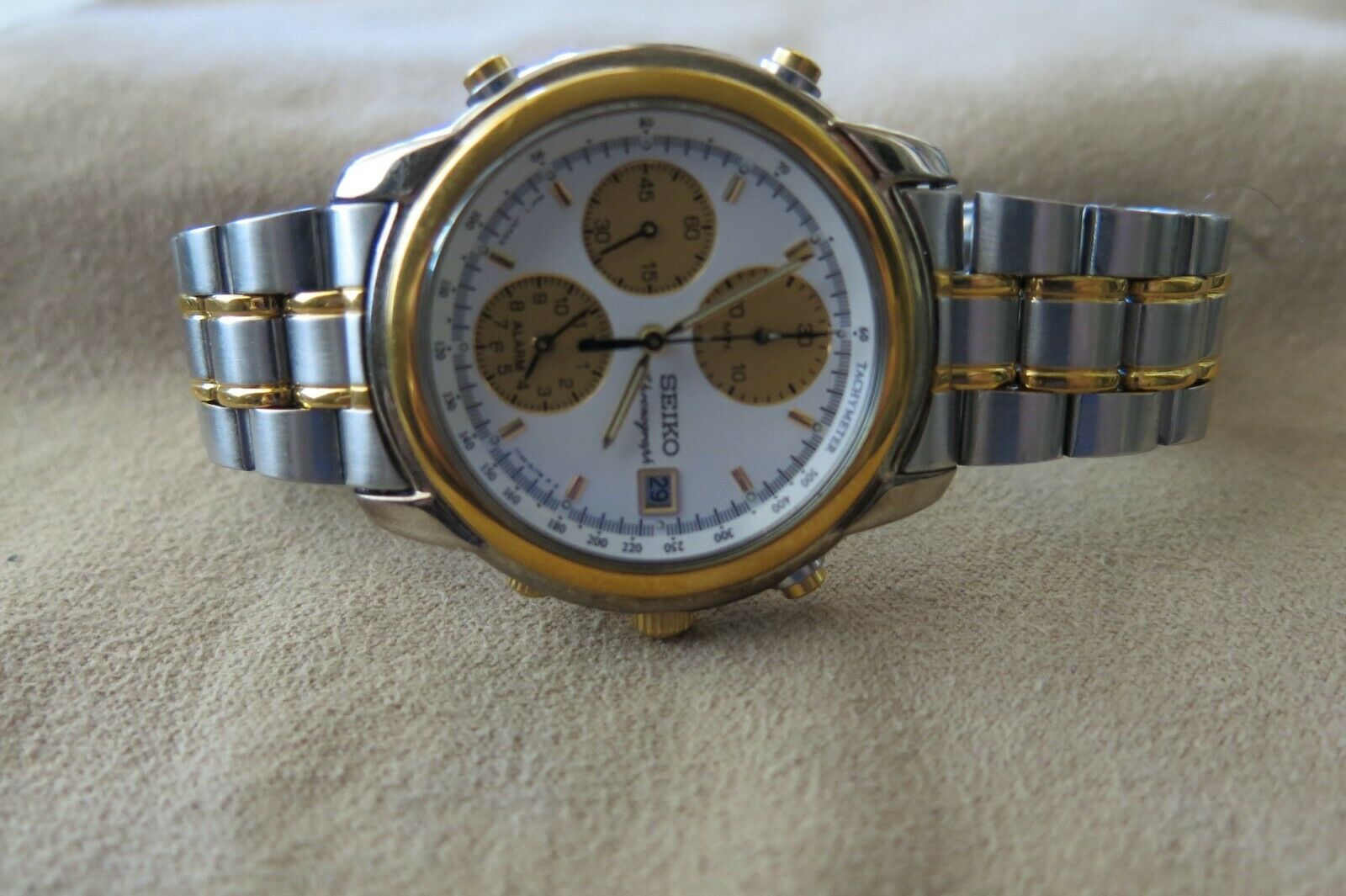 Seiko Chronograph 7T32 6G43 New battery and completely reset fully