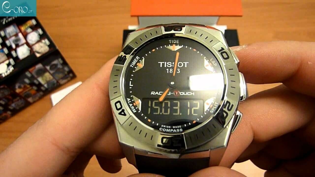tissot men's racing touch watch