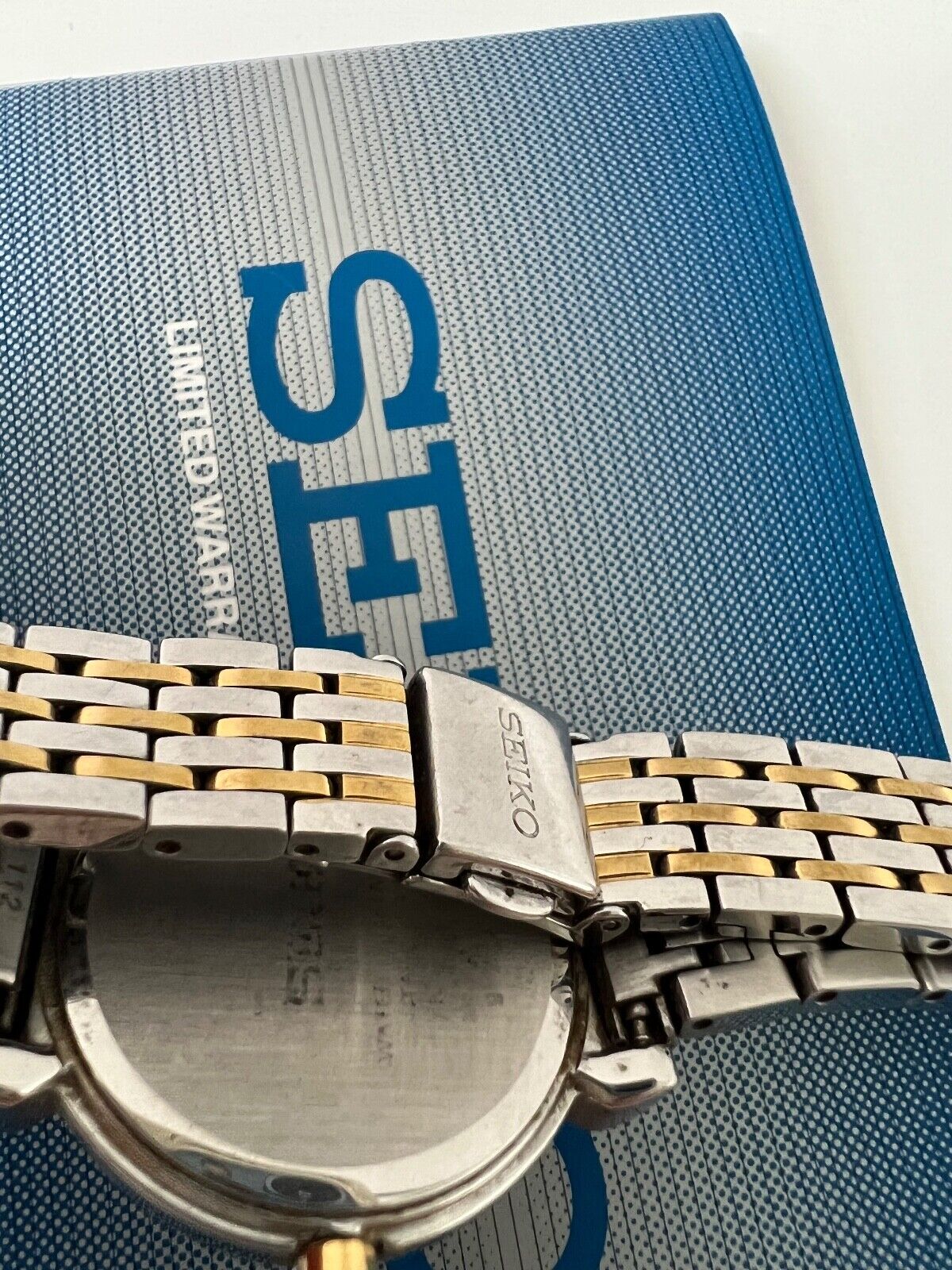 Seiko Ladies Watch 7N00 0BM0 Stainless Steel and Gold Tone