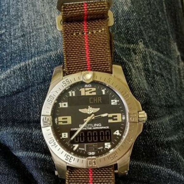 Breitling Chronometre Aerospace Evo E79363 with nato strap. WatchCharts