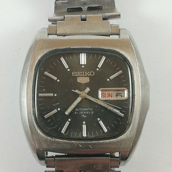 Vintage SEIKO 5 MONACO 7019-5000 Automatic 21 Jewels Japan Watch ...