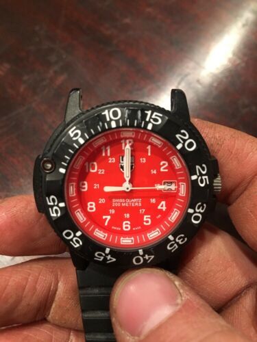 Luminox Navy Seals Dive Watch - 3917 Series 3000/3900 - Red Quartz