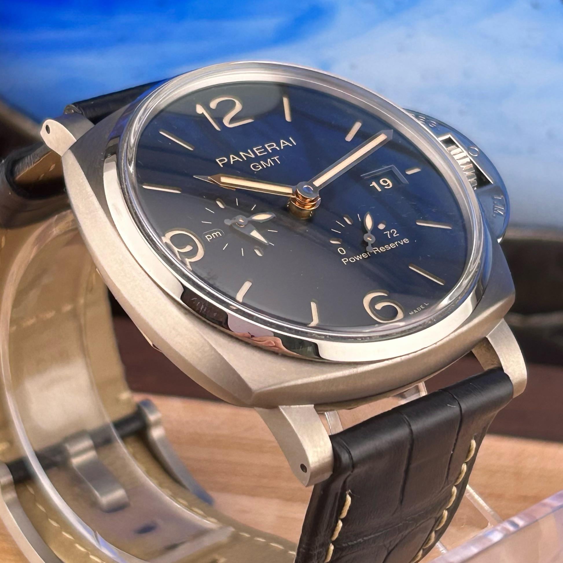 WTS Panerai Luminor Due Titanium GMT PAM00964 Blue Dial 45mm PAM