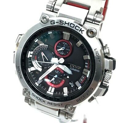 Casio Mtg Date G Shock Men S Watch Wristwatch Silver Ss Resin Mtg B1000d 1ajf Watchcharts
