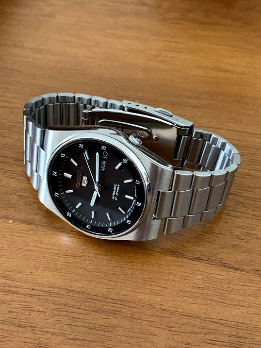 WTS Seiko 5 with integrated bracelet WatchCharts