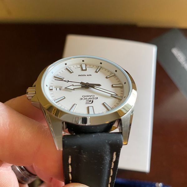 [WTS] Casio Edifice EFV 110D White mid-size GADA Watch - $70 | WatchCharts