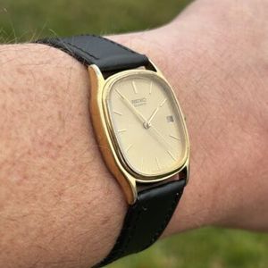 RUNS PERFECT Vintage Clean SEIKO 'Golden Ellipse' Ultra Thin