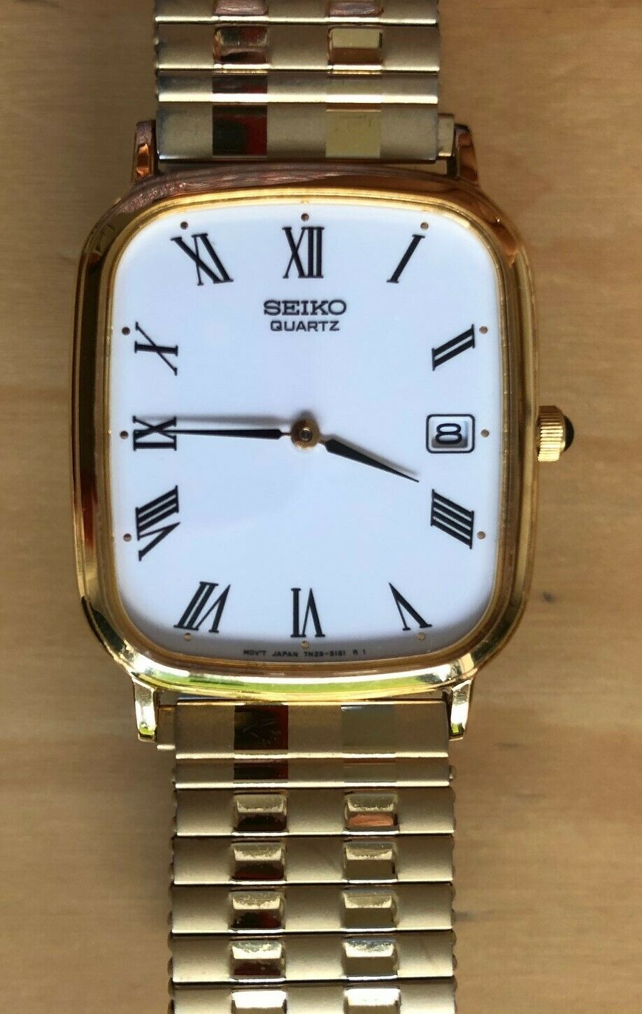 Seiko Watch - Quartz - Gold colour - Vintage style - Model 7N29 5101 |  WatchCharts