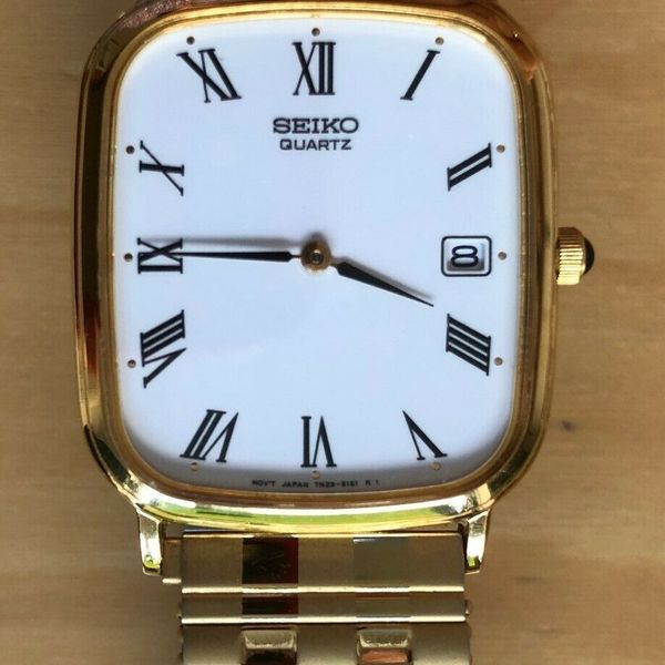 Seiko Watch - Quartz - Gold colour - Vintage style - Model 7N29 5101 |  WatchCharts