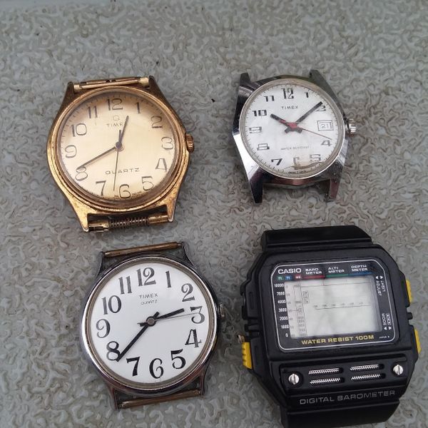 [WTS] old watches in as is condition, Wind up timex is working, others