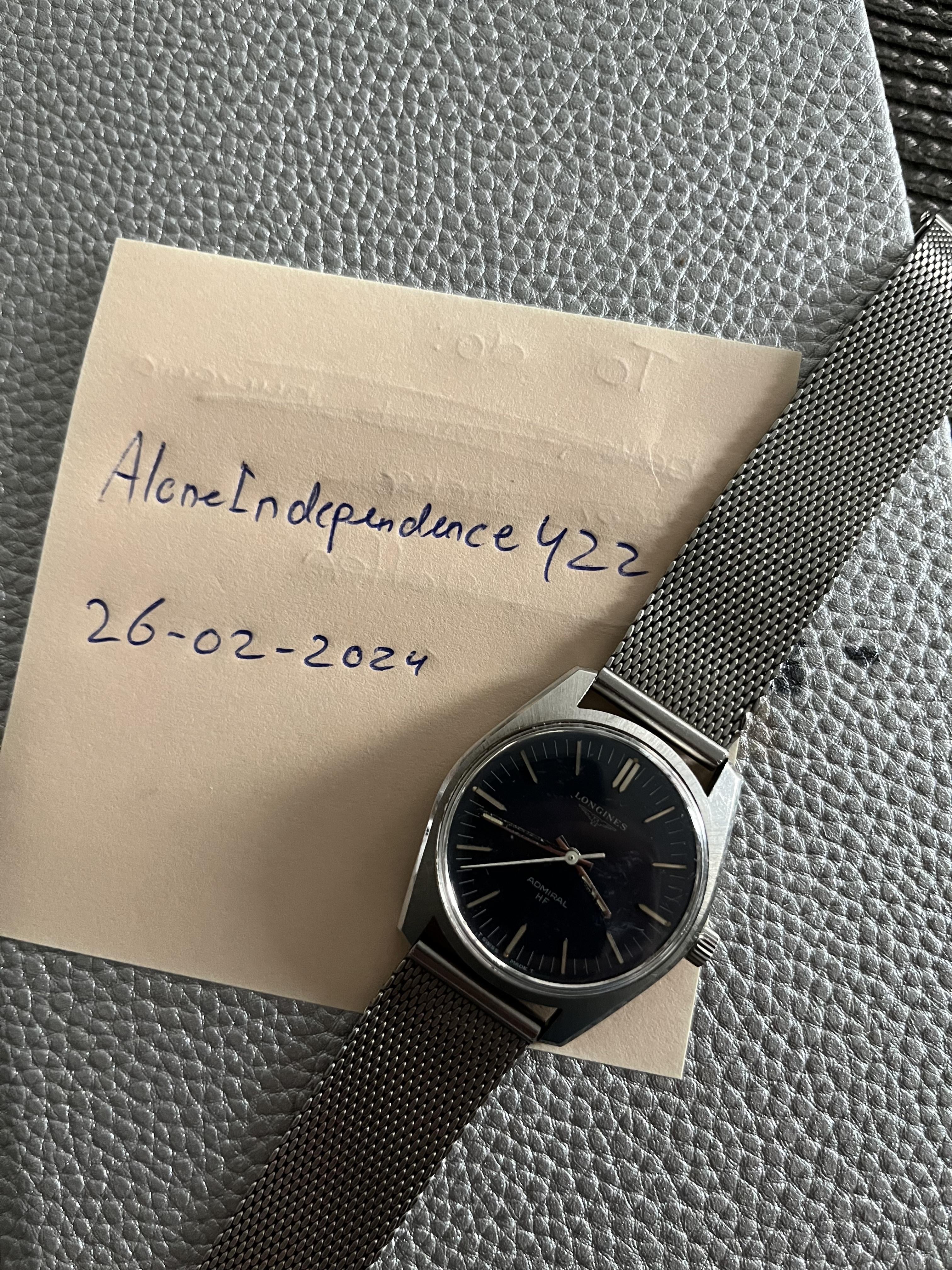 WTS Longines Admiral HF Manual High Frequency caliber 35mm