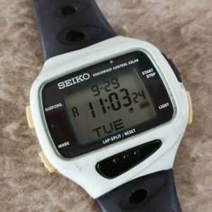 SEIKO Super Runners SOLAR S750-0AA1 DIGITAL CHRONOGRAPH 46mm