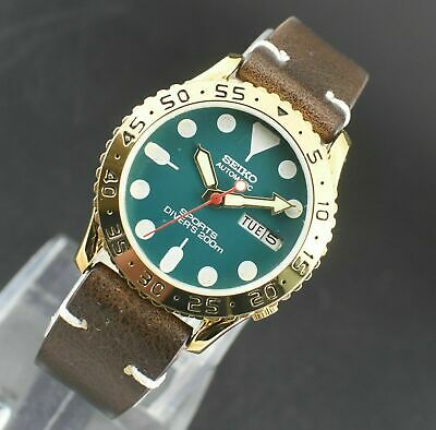 Seiko Automatic GP CAL. 6309 day date 17 JEWELS Hulk Diver s look