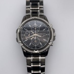 Seiko Men's Two Tone Stainless Steel Solar Chronograph Watch - SSC143 MSRP:  $425 | WatchCharts