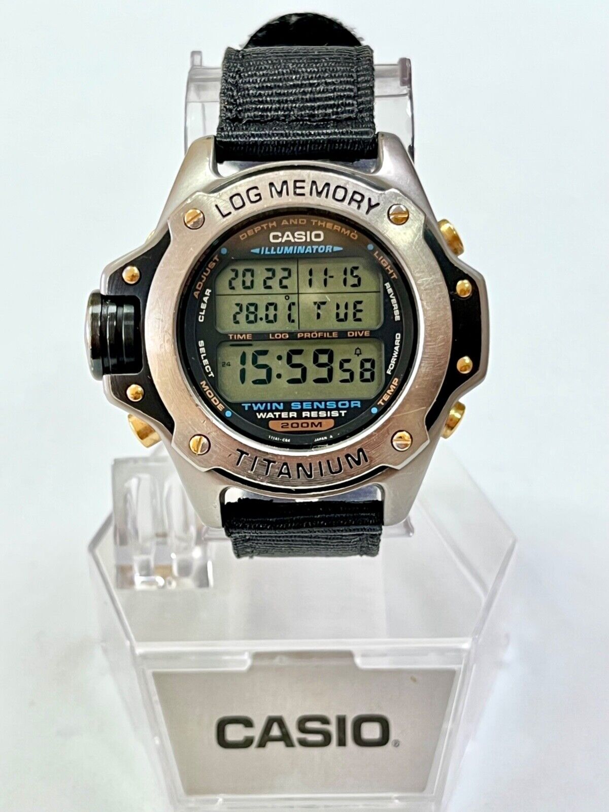 6PW406】1円スタート CASIO カシオ デジタル腕時計 DEP-700 不動品 