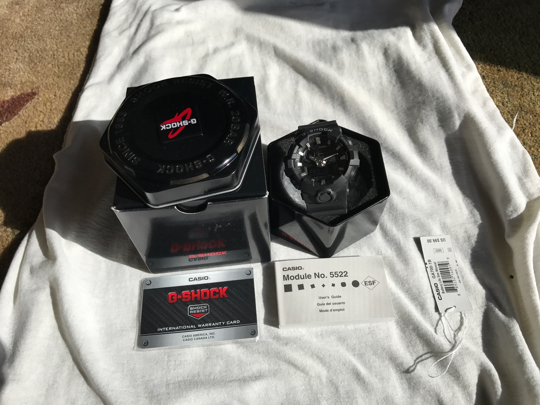 Fs Only Casio G Shock Ga 700 1b Very Good Condition Watchcharts