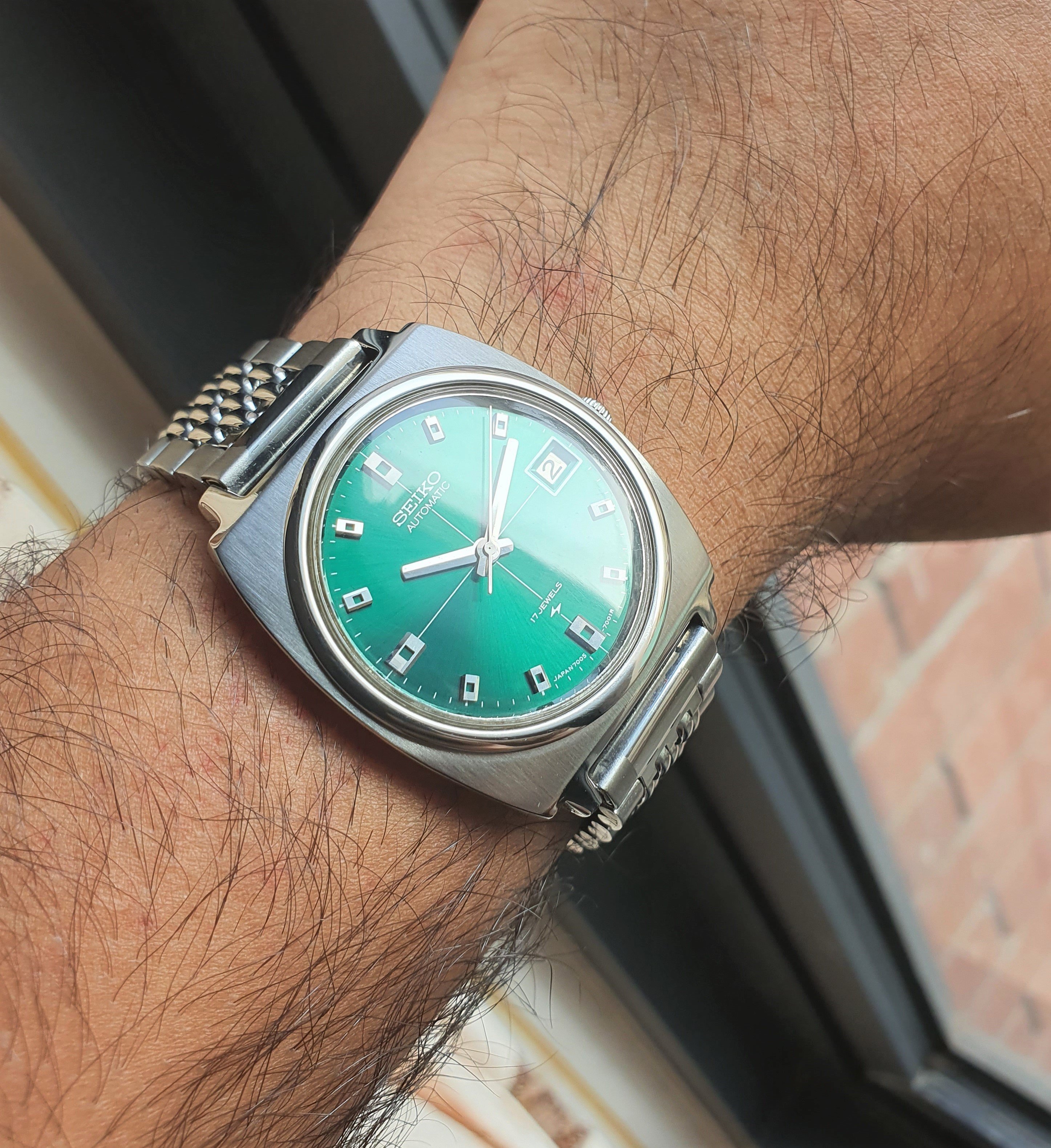 Seiko green sunburst clearance dial