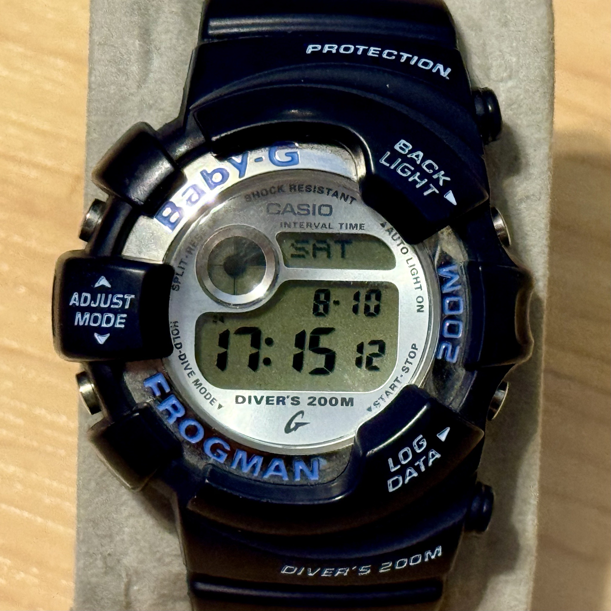 G shock frogman navy blue online