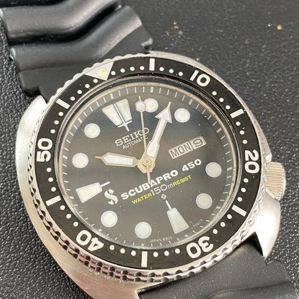 Seiko 1984 Vintage 6309-7040 Turtle ScubaPro 450 Diver - Automatic ...