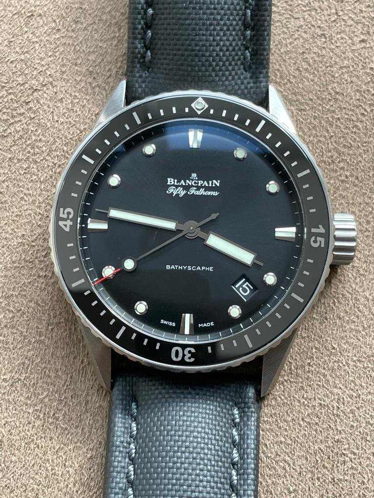 7 500 USD Blancpain Fifty Fathoms Titanium Bathyscaphe 5000 1230