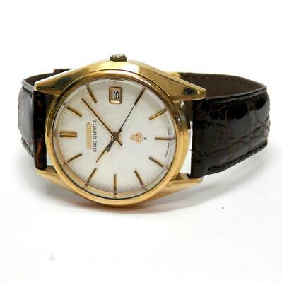 Seiko King Quartz Cap Gold 4822-8000 Used Distress analog watch