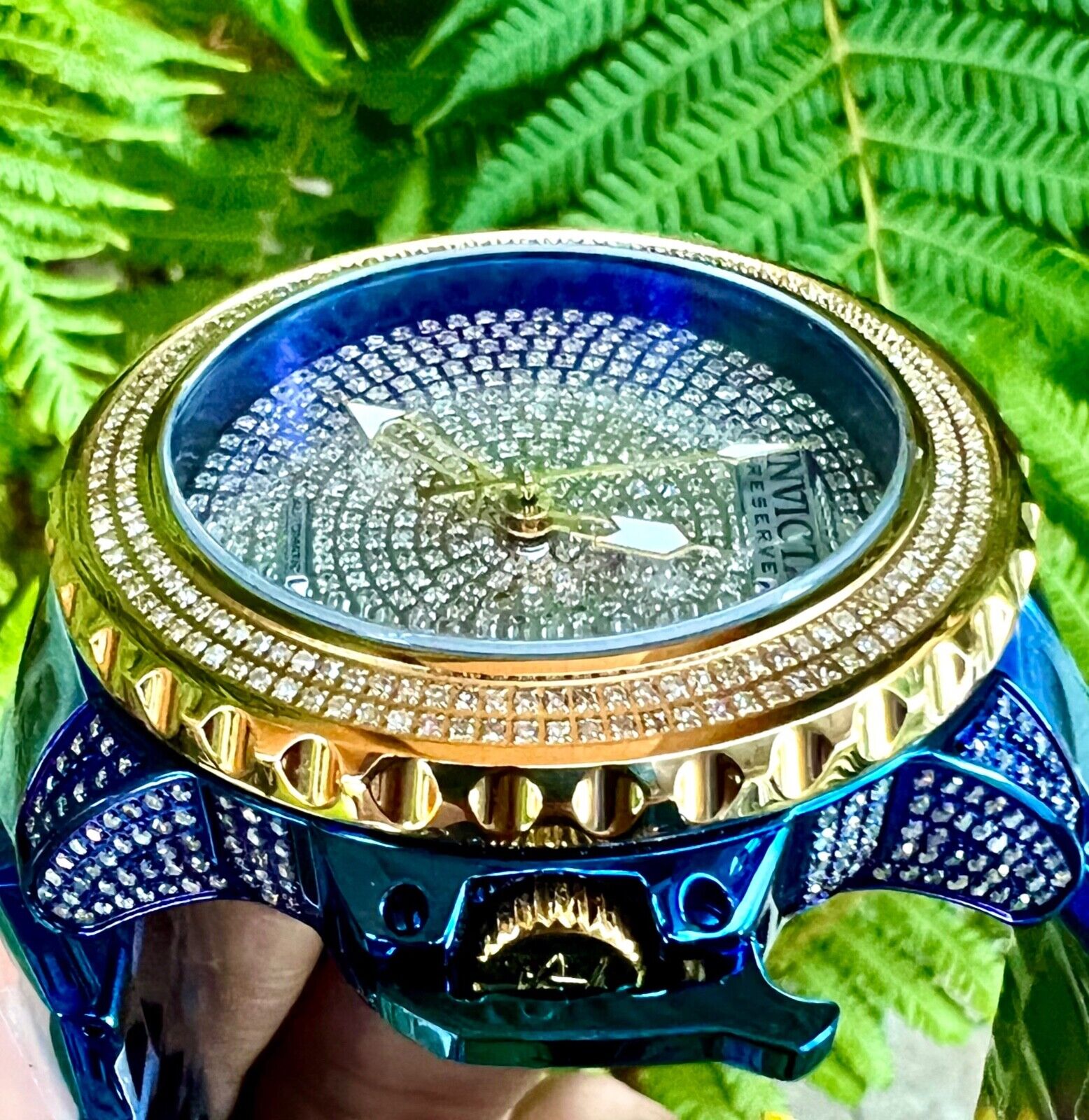 Invicta blue diamond discount watch